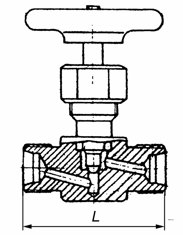 15с54бк1 клапан запорный проходной Ду15 Ру160. Изображение 1